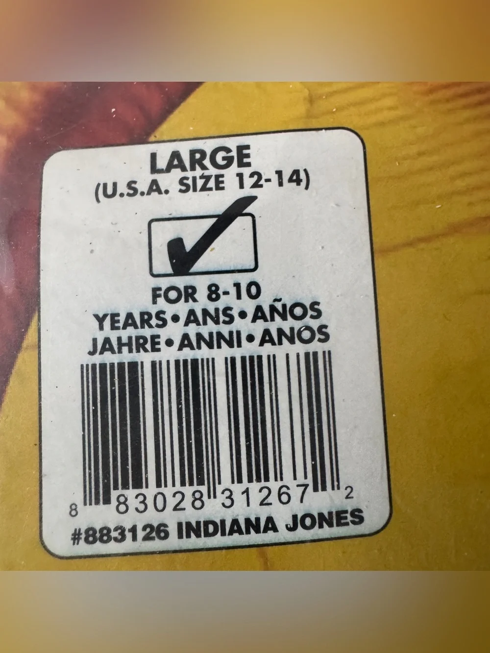 Rubies Indiana Jones Costume Child Size Large 12-14 Jacket Shirt Pants Hat